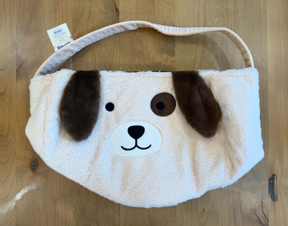 Spritz Plush Dog Easter Basket/Bag with Handle NEW